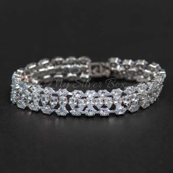 Silver Zircon Bracelet