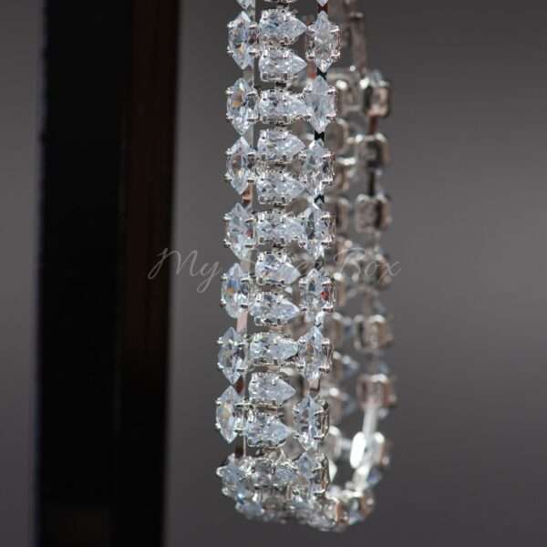 Silver Zircon Bracelet - Image 3