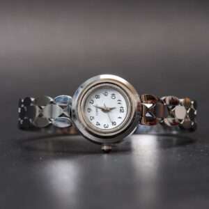 Silver Leaves Bracelet Watch