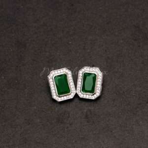 Emerald Green Zircon Studs