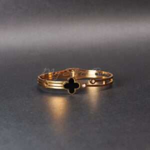 Clover Bangle with American Diamonds