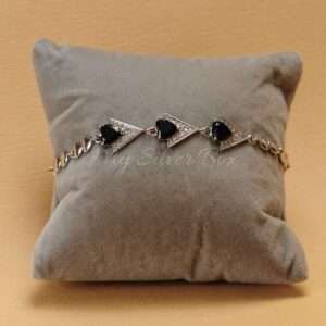 Black Zircon Triangle Bracelet