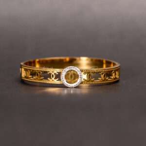 Chanel logos with white outline Bangle
