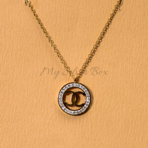 Chanel Logo Locket with Zircon